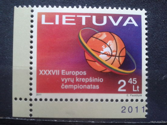 Литва 2011 Баскетбол** угол