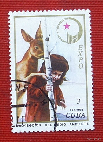 Куба. ЭКСПО-76. ( 1 марка ) 1976 года. 3-3.