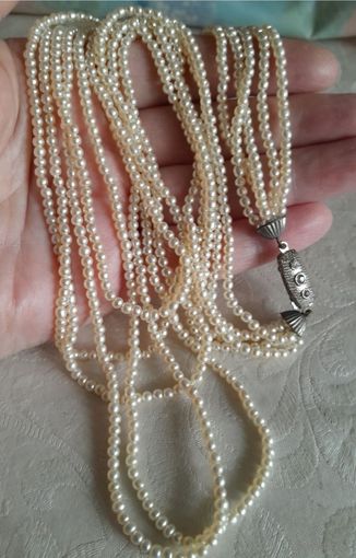 Винтажные бусы- ожерелье. Чехословакия.