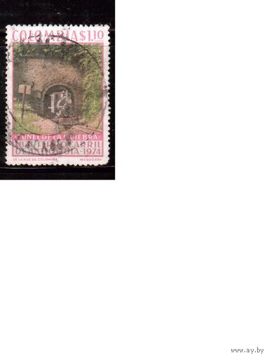 Колумбия-1974(Мих.1279) ,  гаш., Железная дорога