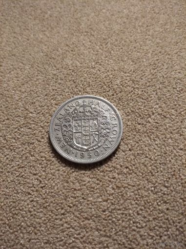 Новая Зеландия 1/2 кроны 1950 Георг VI
