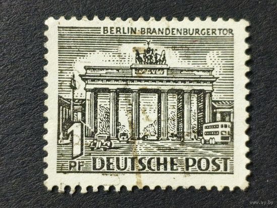 Германия 1949. Немецкие здания. Бранденбургские ворота
