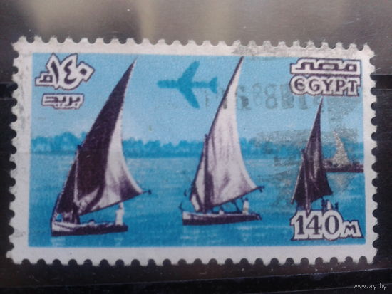 Египет, 1978, Парусники, авиапочта
