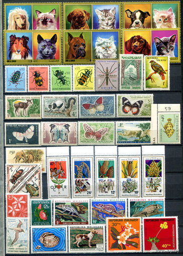 Фауна, флора - 35+ марок - MNH, 7 MLH, 1 MH. #O-W-126-D-1