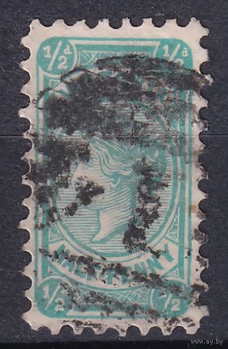 120.Aust. Великобритания. Австралийские штаты. Виктория. Стандарт. 1901/05 гг. 1/2p. Mi.#123.