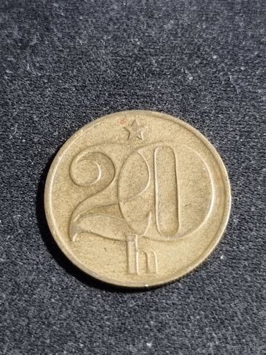 Чехословакия 20 геллеров 1973