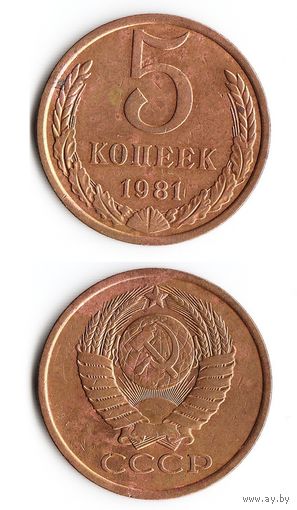 5 копеек СССР 1981 года