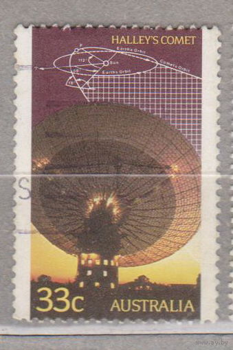 Космос Комета Галлея Австралия 1986 год лот 6 менее
