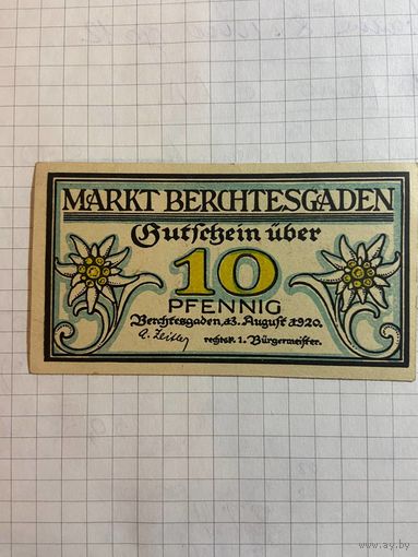 10 пфеннингов (нотгельды) г. Германия.-3