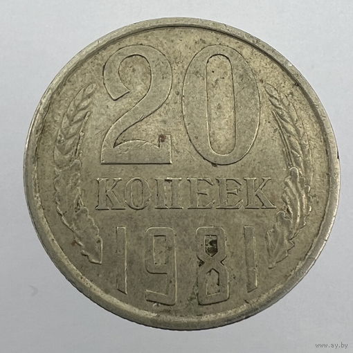 20 копеек 1981 г. # - Без остей