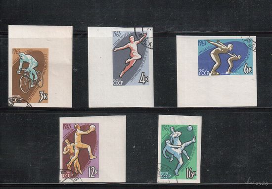 СССР-1963 (Заг.2790-2794) гаш.,   Спорт, Спартакиада(полная серия)