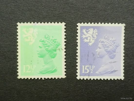 Великобритания 1982. Региональные почтовые марки Шотландии. Королева Елизавета II