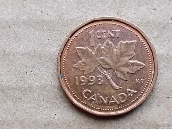 Канада 1 цент, 1993г. (U-обм)