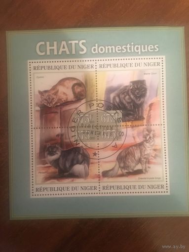 Нигер 2013. Коты (блок)