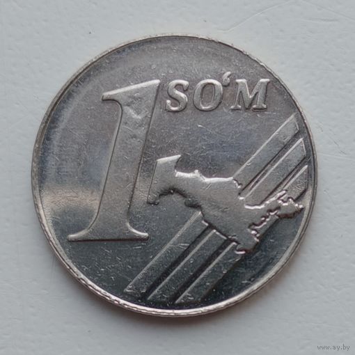 Узбекистан 1 сум 2000 Брак  ( см.описание и фото)
