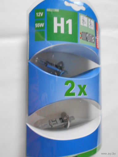 Галогенная лампа H1.  12V.55W. UNITEC.Germany.2шт.