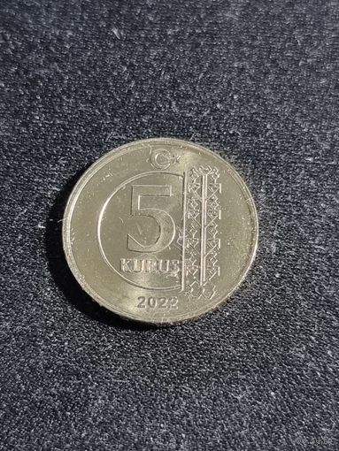 Турция 5 куруш 2022 Unc