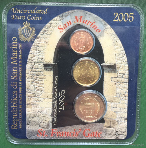 Сан-Марино 2, 20 евроцентов, 2 евро 2005