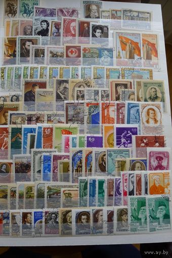 СССР-1956 (Заг.1763-1877) гаш., Хронология, Весь 1956 год(все марки ), полный комплект