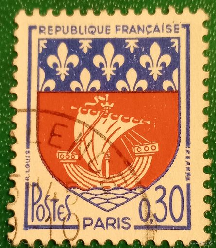 Франция 1965. Герб Парижа