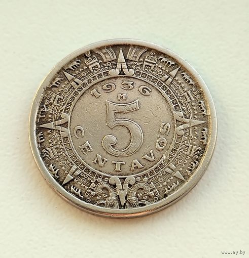 Мексика 5 сентавос 1936г.