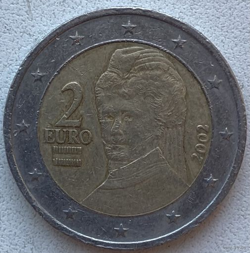 Австрия 2 евро 2002 г.