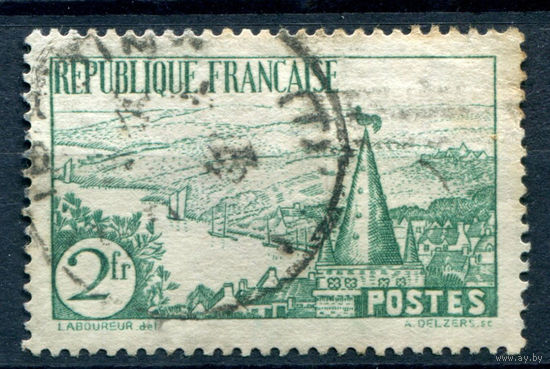 Франция (Республика) - 1935г. - ландшафты, 2 fr - 1 марка - полная серия, гашёная [Mi 296]. #1-Fr-15-A-2