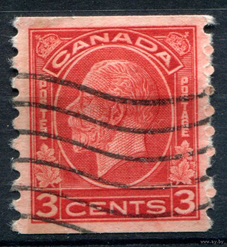 Канада - 1930/31г. - король Георг V, без перфорации: 8 1/2, 3 с - 1 марка - гашёная [Mi 164 D]. #3-WB-72-A-2