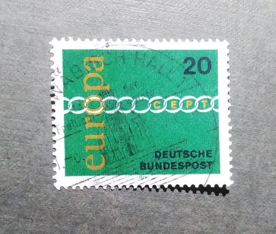 Марка Германия 1971 год Европа СЕРТ