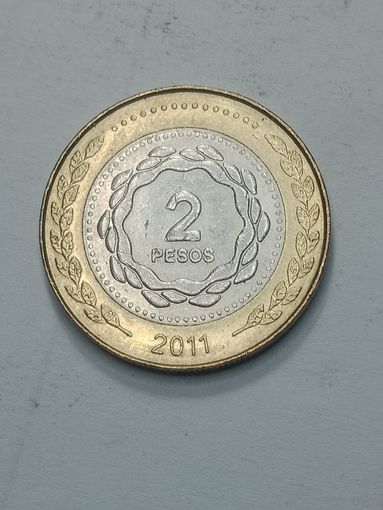 Аргентина 2 песо 2011 года .