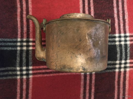 Чайник медь медный царизм до 1917 Адольф Витт Варшава 2 литра