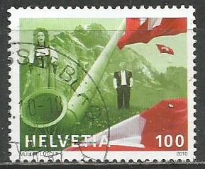 Швейцария. Народный музыкальный инструмент. 2010г. St#2140.
