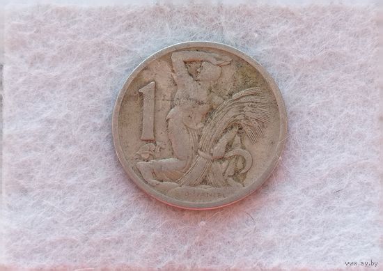 Werty71 Чехословакия 1 крона 1923 Жница