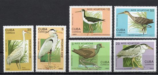 Куба 1993. Птицы 6 марок (3683)