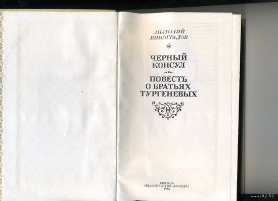 Книга Черный консул Виноградов А