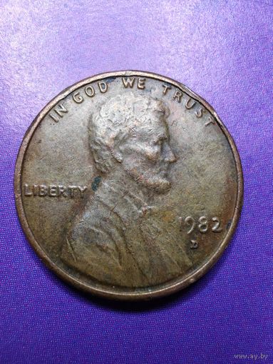США 1 цент 1982 D
