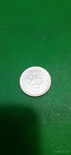 Швеция 25 эре 1957