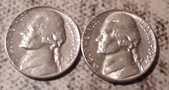 5 центов  1964 Р & D США Джеферсон