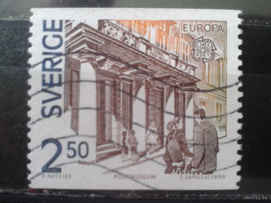 Швеция 1990 Европа, главпочтамт в Стокгольме