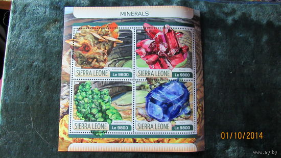 Блок Минералы 2017г Сьерра-Леоне