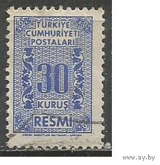 Турция. Цифра в обрамлении. Доплатная марка. 1962г. Mi#83.