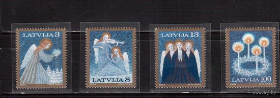 Латвия-1994 (Мих.382-385)  ** , Рождество,