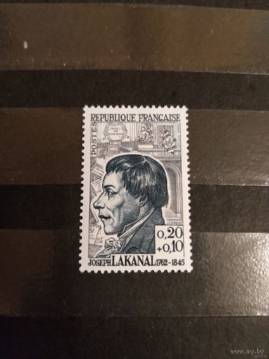 1962 Франция персоналии чистая клей MNH** 4-16