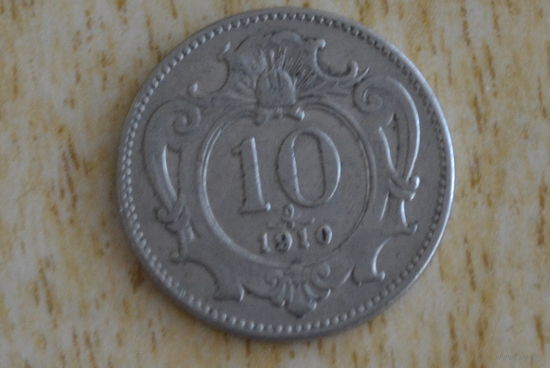 Австрия 10 геллеров 1910
