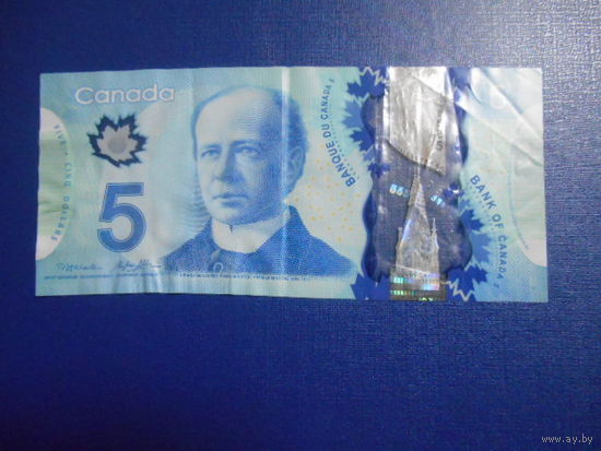 Канада 5 долларов 2013 г Подвергалась темп. воздействию