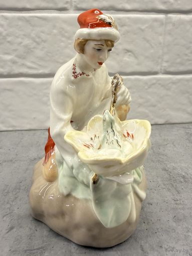 Статуэтка ИВАН ЦАРЕВИЧ С ЛЯГУШКОЙ.  Не частая. ФФЗ. Минск. СССР. В ЛЮКСЕ.     Распродажа коллекции!!!