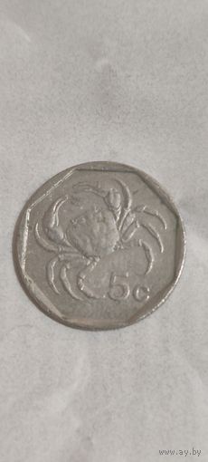 Мальта 5 цент 1995