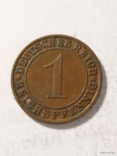 Германия 1 пфенинг 1928 D