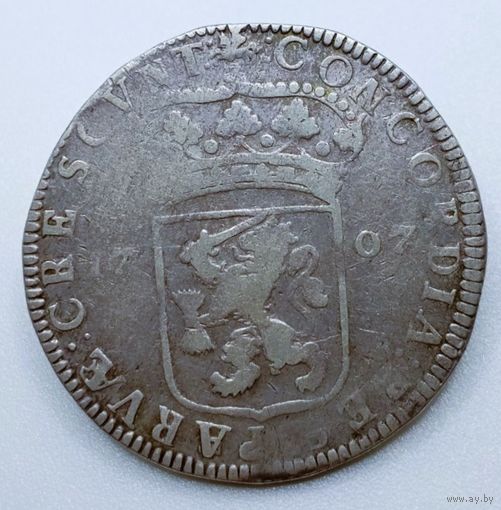 Дукат 1707 с рубля, отличный!