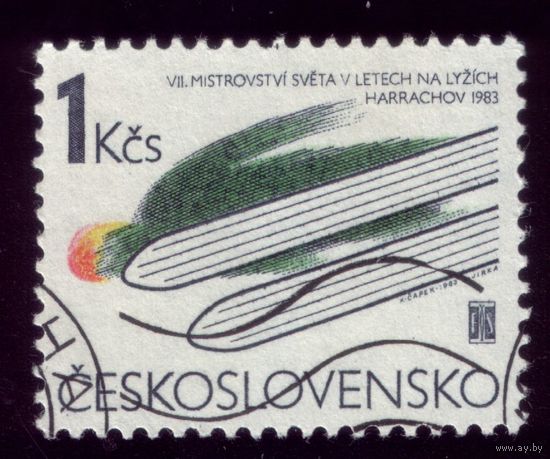 1 марка 1983 год Чехословакия Летун 2709
